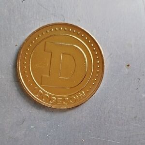 Gold Mint Cased Dogecoin Collectible Coin